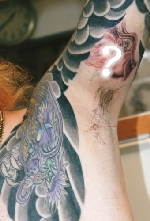 入れ墨　和彫り　脇