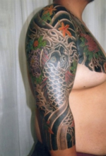 入れ墨　和彫り　腕