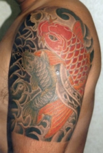 入れ墨　和彫り　腕