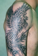 入れ墨　和彫り　腕