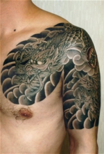 入れ墨　和彫り　腕