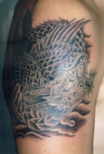 入れ墨　和彫り　腕
