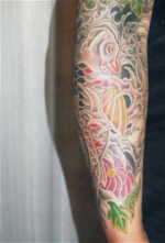 入れ墨　和彫り　腕