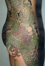 入れ墨　和彫り　おしり