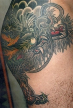 入れ墨　和彫り　お尻