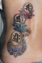 入れ墨　和彫り　背中