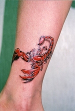 刺青洋彫り　足
