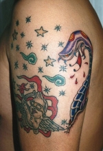 刺青洋彫り　腕