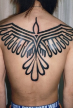 刺青洋彫り　背中全体