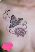 刺青洋彫り　胸
