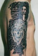 刺青洋彫り　腕