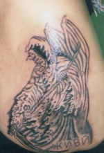 刺青洋彫り　腰