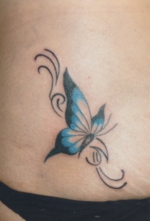 刺青洋彫り お腹