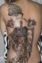 刺青洋彫り 背中