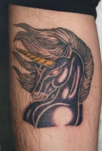 刺青洋彫り　足