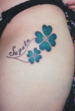 刺青 洋彫り 太もも