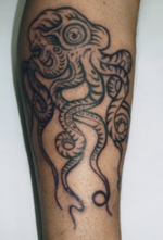 刺青 洋彫り　足