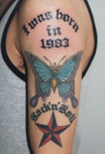 タトゥー 洋彫り 腕