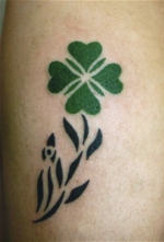 タトゥー 洋彫り 　お腹