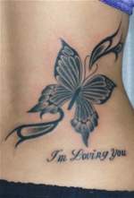 タトゥー 洋彫り 腰