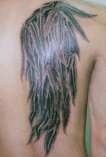 タトゥー 洋彫り  背中