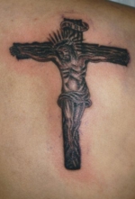 タトゥー 洋彫り  背中